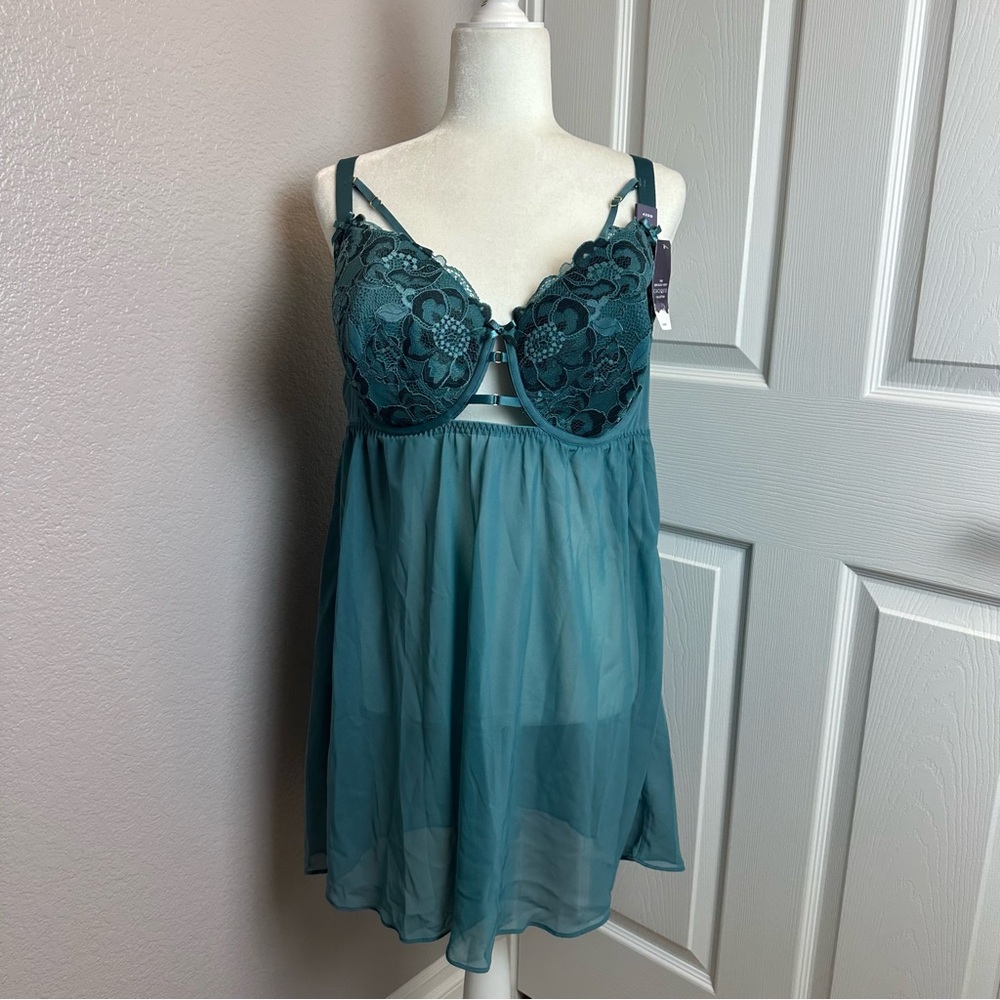 Cacique Lace Lightly Lined Babydoll Lingerie